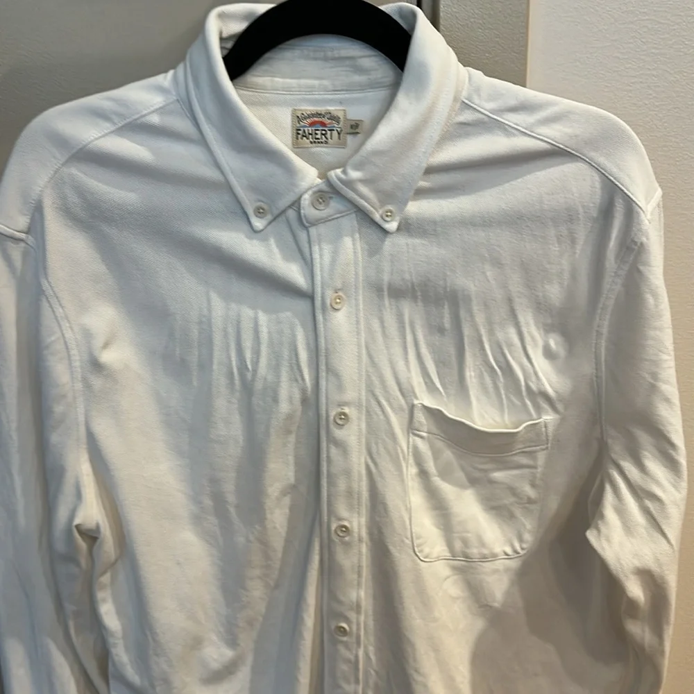 Faherty Sunwashed Knit Shirt (Single Pocket) - Picture 4 of 4